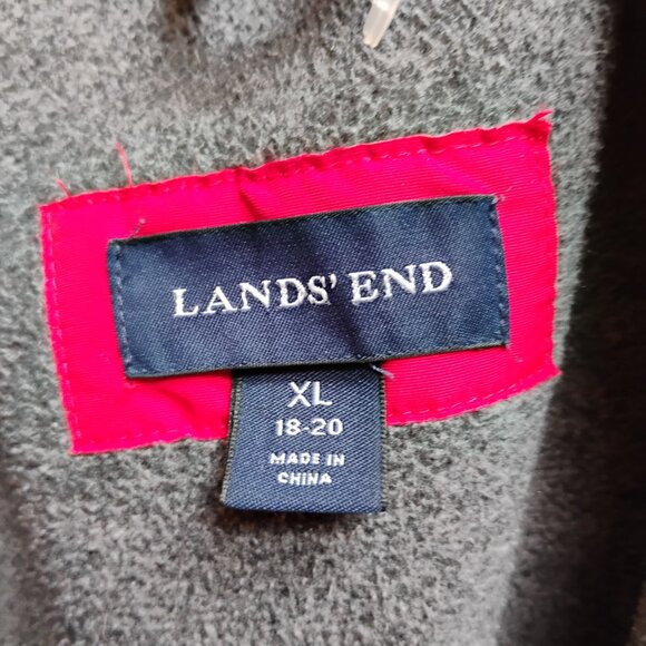 Lands' End Women's Red Fleeced Lined Thermal Jacket  18/20 XL - Picture 5 of 13
